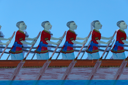 Bon Om Touk, The Cambodian Water Festival, with dragon boat racing on The Tonle Sap River, Phnom Penh, Cambodia (photo)