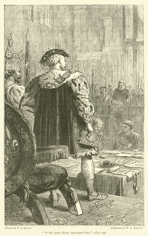 "At this point Henry interrupted him" (engraving)