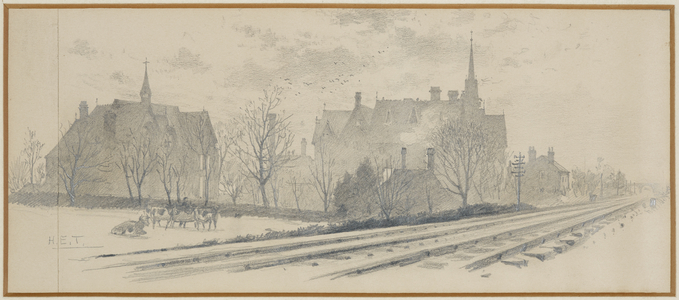 The Manchester Warehousemen and Clerks Orphan School, 1893-94 (pencil on paper)