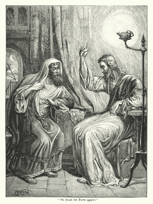 "Ye must be Born again!" (engraving)
