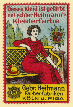 Heitmann's dye for dresses (colour litho)