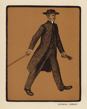 Some Clerical Types: Physical Energy (colour litho)