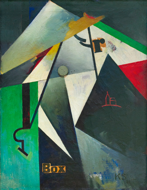 Box-r-Bild, 1921, (oil on panel)
