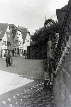 A trip to Amorbach, Germany 1930s (b/w photo)