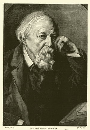 The Late Robert Browning (engraving)