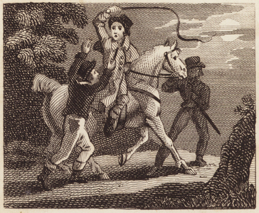 Travellers attacked by Robbers (engraving)