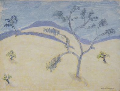 Budding Trees, 1957 (gouache & w/c on paper)