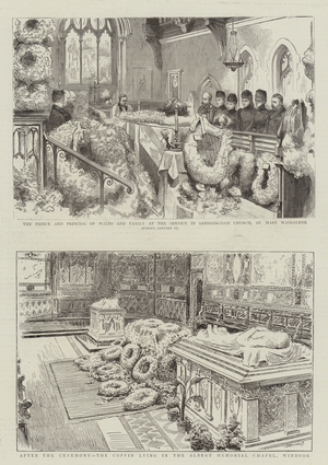 The Funeral of HRH the Late Duke of Clarence and Avondale (engraving)