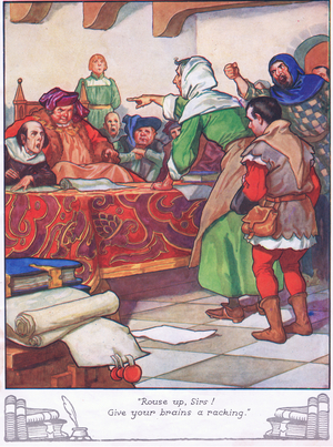 "Rouse up sirs! Give your brains a racking". (colour litho)