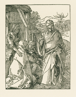 Christ taking leave of his Mother, c.1508-09 (woodcut)