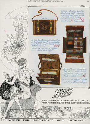 Boots Magazine Advert, UK, 1920s