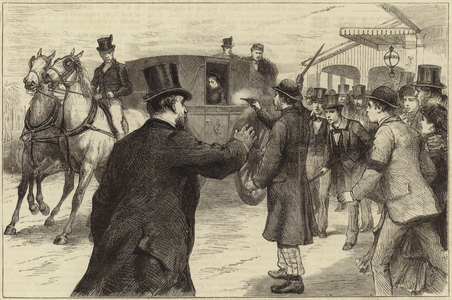 The attempt on the life of the Queen (engraving)
