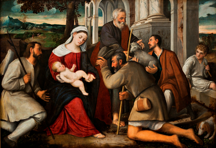 The Adoration of the Shepherds (oil on canvas)