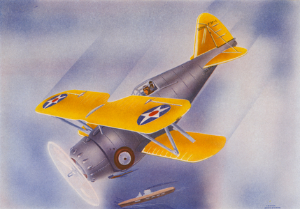 Grumman Fighter (colour litho)