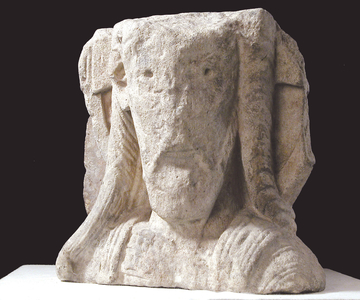 Romanesque head of Christ (stone)