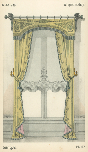 Illustration from interior design product catalogue from A R & Cie, France (colour litho)