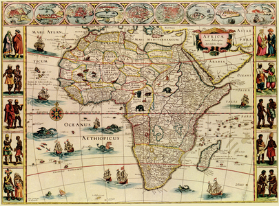 Africa, 1666, with its peoples