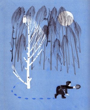 Illustration from 'Silver Hoof' by Pavel Bazhov, 1938 (gouache on paper)