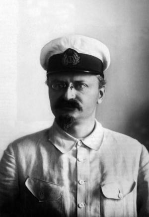 Leon Trotsky, russian politician and revolutionary here c. 1917