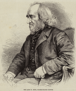 The Late W Hunt, Water-Colour Painter (engraving)