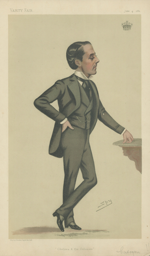 Earl Cadogan (colour litho)