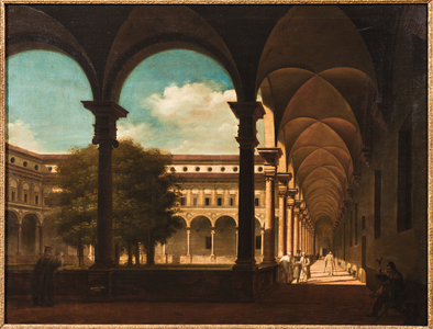 Ospedale degli infermi a Milano (oil on canvas)