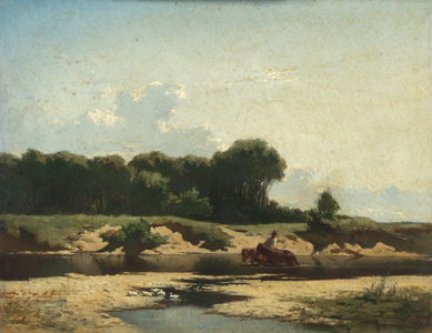 The horse race, 1858 (oil on panel)