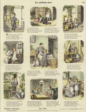 Lucky Karl (coloured engraving)