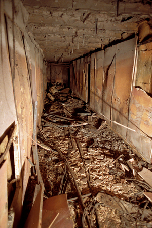 Lysekil 19900409. "Scandinavian Star" pictures from after the fire …, 1990 (photo)
