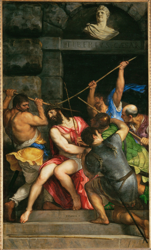 Christ crowned with the crown of thorns …