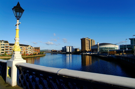 Buildings At The Waterfront, Waterfront Hall, Queens Bridge, Belfast, Northern Ireland (photo)