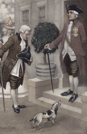 Mozart and the Emperor (colour litho)