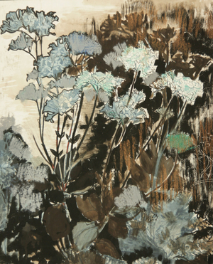 Flowers, 1974 (gouache on paper)