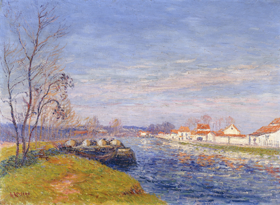 St. Mammes, Moret-sur-Loing  (oil on canvas)