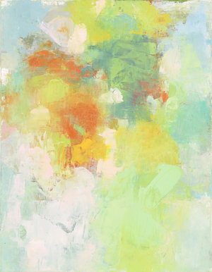 Abstract composition, Organic/Garden series I, 2022 (oil on linen canvas)