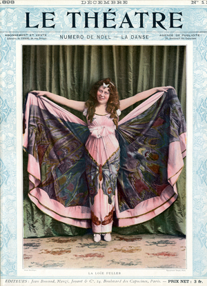 Loie Fuller in her butterfly dress, c.1898.