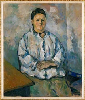 Madame Cezanne seated(oil on canvas)