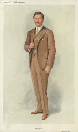 Marquis of Bute (colour litho)