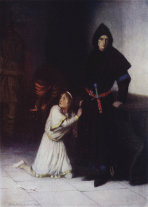 King John (colour litho)