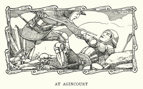 A the Battle of Agincourt (litho)