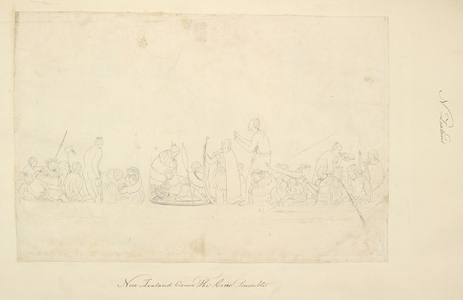 New Zealand'.
'New Zealand canoe, the crew peaceable'.