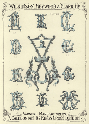 LA, LB, LC, LD, LL, LE, LF, LG, LH, LJ, LK (chromolitho)