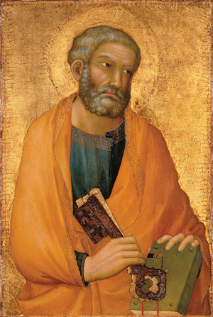 St. Peter (tempera and gold on panel)