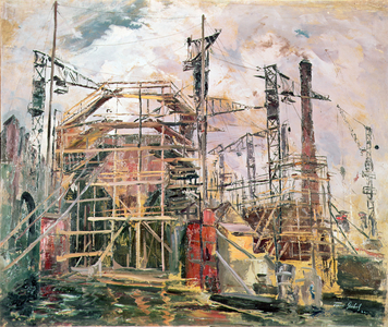 Construction site, 1930 (painting)