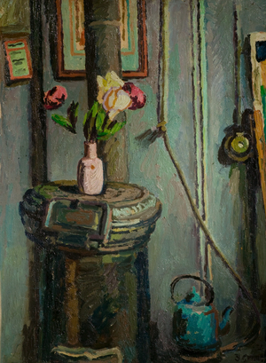 The Pink Vase, 1934 (oil on paper on panel)