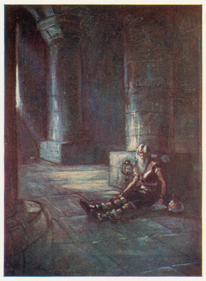 Byron's poem: The Prisoner of Chillon (colour litho)
