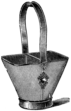 basket for clearing away the dishes