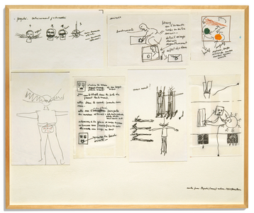 Action Psyché, 1973-74 (preparatory drawing)