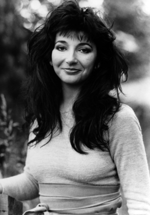 British Singer Kate Bush, August 5, 1985 (b/w photo)
