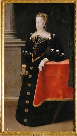 Empress Maria of Austria, daughter of Emperor Karl V (painting on canvas)